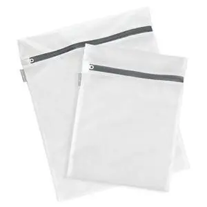 Mesh Laundry Bags with Built in Zipper for Cleaning Delicates Set of 2, 1 Medium and 1 Large Bag, White Mesh Laundry Bags with Built in Zipper for Cleaning Delicates Set of 2, 1 Medium and 1 Large Bag, White