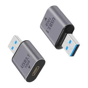 2-Pack USB C Female to USB A Male Adapter 10Gbps, Bi-Directional USB 3.1 Type A Male to Type C Female Converter OTG Connector for PC, Laptop, Smartphones, Power Bank 2-Pack USB C Female to USB A Male Adapter 10Gbps, Bi-Directional USB 3.1 Type A Male to Type C Female Converter OTG Connector for PC, Laptop, Smartphones, Power Bank