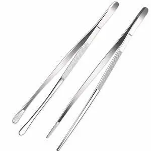 Kitchen Tweezers for Cooking, Stainless Steel Tweezer Tongs | 12-Inch Extra-Long Cooking Tweezers, Professional Kitchen Tweezers for Chef, BBQ, Serving Food, Grill, Culinary, Pasta, Salad Kitchen Tweezers for Cooking, Stainless Steel Tweezer Tongs | 12-Inch Extra-Long Cooking Tweezers, Professional Kitchen Tweezers for Chef, BBQ, Serving Food, Grill, Culinary, Pasta, Salad