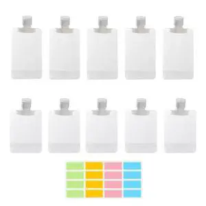 10pcs Travel Pouches for Toiletries, Leak Proof Travel Fluid Makeup Packing Bag, TSA Approved Squeeze Liquid Pouches for Travel, Plastic Pouch for Lotion Shampoo Cream Hand Soap 10pcs Travel Pouches for Toiletries, Leak Proof Travel Fluid Makeup Packing Bag, TSA Approved Squeeze Liquid Pouches for Travel, Plastic Pouch for Lotion Shampoo Cream Hand Soap