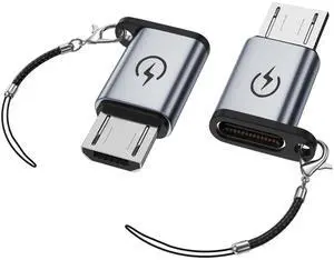 USB C to Micro Adapter - 18W Fast Charging, 2 Sets - USB C Female to Micro Male USB C to Micro Adapter - 18W Fast Charging, 2 Sets - USB C Female to Micro Male