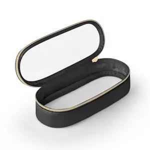 Clear Travel Makeup Brush Holder, Leather Makeup Brush Toiletry Bag, Portable Cosmetic Brush Case, Transparent Waterproof Makeup Brush Storage Bag, Black Clear Travel Makeup Brush Holder, Leather Makeup Brush Toiletry Bag, Portable Cosmetic Brush Case, Transparent Waterproof Makeup Brush Storage Bag, Black