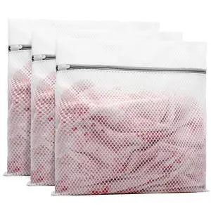 3Pcs Durable Honeycomb Mesh Laundry Bags for Delicates 24x24 Inches | (3 XX-Large) 3Pcs Durable Honeycomb Mesh Laundry Bags for Delicates 24x24 Inches | (3 XX-Large)
