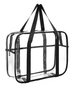Large Clear Makeup Bag, Cosmetics Organizer Bag, pvc Travel Toiletry Bag | Large Clear Cosmetic Bag with Zipper Transparent Waterproof Make up Case Diaper Luggage Organizer Makeup Bag with Handle Large Clear Makeup Bag, Cosmetics Organizer Bag, pvc Travel Toiletry Bag | Large Clear Cosmetic Bag with Zipper Transparent Waterproof Make up Case Diaper Luggage Organizer Makeup Bag with Handle