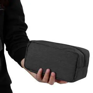 Makeup Bag,Medium Travel Make up Pouch for Purse,Zipper Cosmetic Brush Skin Care Case for Women Man,Toiletry Bags,Tech Electronic Organizer,Small Canvas Storage for Personal Items,Black Makeup Bag,Medium Travel Make up Pouch for Purse,Zipper Cosmetic Brush Skin Care Case for Women Man,Toiletry Bags,Tech Electronic Organizer,Small Canvas Storage for Personal Items,Black