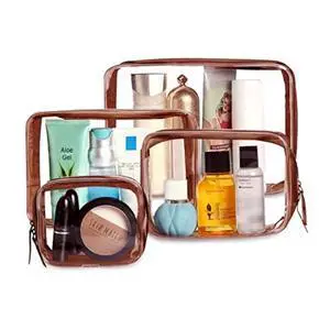 Makeup Bags, 4pcs Cosmetic Makeup Bags Set TSA Approved Transparent Travel Toiletry Bag Waterproof Leakproof Carry On Airport Cosmetic Organizer Pouch with Zipper for Women Men Makeup Bags, 4pcs Cosmetic Makeup Bags Set TSA Approved Transparent Travel Toiletry Bag Waterproof Leakproof Carry On Airport Cosmetic Organizer Pouch with Zipper for Women Men