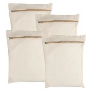Medium Durable Organic Cotton Mesh Laundry Bags with Sturdy Zippers and Breathable Mesh are Delicate Laundry Bags for Underwear, Clothes, Pants and Socks Medium Durable Organic Cotton Mesh Laundry Bags with Sturdy Zippers and Breathable Mesh are Delicate Laundry Bags for Underwear, Clothes, Pants and Socks