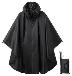 Poncho Jacket Coat Hooded Zipper Style for Women/Men/Adult with Pocket Poncho Jacket Coat Hooded Zipper Style for Women/Men/Adult with Pocket