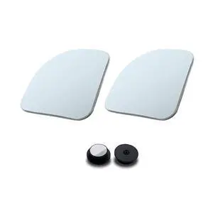 2 PCS Car Blind Spot Mirror, HD Clear Adjustable Side Mirror Auxiliary Mirror, Self-Adhesive Frameless Wide Angle Rear View Reverse Parking Mirror, Universal for Car, SUV, Truck (White) 2 PCS Car Blind Spot Mirror, HD Clear Adjustable Side Mirror Auxiliary Mirror, Self-Adhesive Frameless Wide Angle Rear View Reverse Parking Mirror, Universal for Car, SUV, Truck (White)