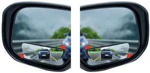 Blind Spot Mirrors, 2 Pcs Black 3.9 Inch x 1.18 inch Angle Adjustable Self-adhesive Reverse Blind Spot Small Mirror for Car and Motorcycle (2) Blind Spot Mirrors, 2 Pcs Black 3.9 Inch x 1.18 inch Angle Adjustable Self-adhesive Reverse Blind Spot Small Mirror for Car and Motorcycle (2)
