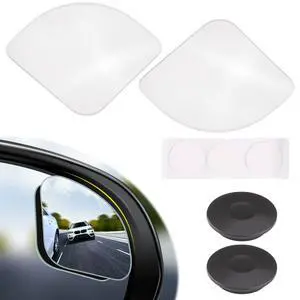 Blind Spot Mirror for Car, HD Glass Frameless Convex 360° Wide Angle | 2Pcs Adjustable Side Rear View Mirror for Side Mirror, Automotive Exterior Accessories for Car SUV Trucks Blind Spot Mirror for Car, HD Glass Frameless Convex 360° Wide Angle | 2Pcs Adjustable Side Rear View Mirror for Side Mirror, Automotive Exterior Accessories for Car SUV Trucks