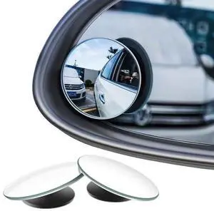 Blind Spot Mirror Round HD Glass Convex 360° Wide Angle Side Rear View Mirror Exterior Accessories and Interior for Cars SUV and Trucks Pack of 2 Blind Spot Mirror Round HD Glass Convex 360° Wide Angle Side Rear View Mirror Exterior Accessories and Interior for Cars SUV and Trucks Pack of 2