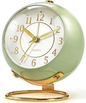 Analog Alarm Clock, Retro Small Desk Clock with Night Light, Cute Simple Design, Silent Non-Ticking, Battery Powered, Backlight Clock for Bedroom,Travel,Kitchen,Bedside Desktop Decor Analog Alarm Clock, Retro Small Desk Clock with Night Light, Cute Simple Design, Silent Non-Ticking, Battery Powered, Backlight Clock for Bedroom,Travel,Kitchen,Bedside Desktop Decor