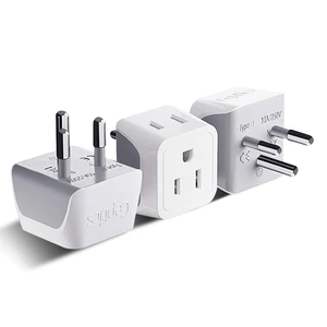 Thailand Travel Adapter with Dual Usa Input (Type O) Ultra Compact - 3 Pack - Safe Grounded Perfect for Cell Phones, Laptops, Camera Chargers and More (CT-18) Thailand Travel Adapter with Dual Usa Input (Type O) Ultra Compact - 3 Pack - Safe Grounded Perfect for Cell Phones, Laptops, Camera Chargers and More (CT-18)