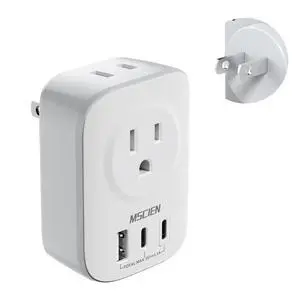 US to Japan Plug Adapter, Mscien Type A Travel Adapter with 2 AC Outlets, 2 USB C & 1 USB A, 2 Prong to 3 Prong Outlet Adapter for USA to Japan, China, Canada, Philippines, Mexico US to Japan Plug Adapter, Mscien Type A Travel Adapter with 2 AC Outlets, 2 USB C & 1 USB A, 2 Prong to 3 Prong Outlet Adapter for USA to Japan, China, Canada, Philippines, Mexico