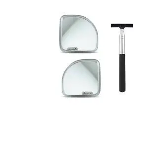Blind Spot Mirror for Cars with Windshield Squeegee, HD Glass, Fan Shape, Wide Angle Convex, 360° Adjustable, Stick-On, for Car SUV Truck Van RV, Set of 3 Blind Spot Mirror for Cars with Windshield Squeegee, HD Glass, Fan Shape, Wide Angle Convex, 360° Adjustable, Stick-On, for Car SUV Truck Van RV, Set of 3