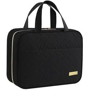 Hanging Travel Toiletry Bag Women Men Essentials Black | Big Compartment, Waterproof Travel Accessories, Makeup Organizer Cosmetic Bag for Cruise, Gift, Road Trip, Vacation, Large Hanging Travel Toiletry Bag Women Men Essentials Black | Big Compartment, Waterproof Travel Accessories, Makeup Organizer Cosmetic Bag for Cruise, Gift, Road Trip, Vacation, Large