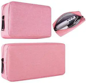 2-PACK Accessories Bag for Women Ladies Travel Organizer, Big+Small Portable Storage Bag Pouch Electronics Accessories Carrying Case Cosmetic Bag for Hard Drive, Mouse, Cable, Adapter, Cellphone, Pink 2-PACK Accessories Bag for Women Ladies Travel Organizer, Big+Small Portable Storage Bag Pouch Electronics Accessories Carrying Case Cosmetic Bag for Hard Drive, Mouse, Cable, Adapter, Cellphone, Pink