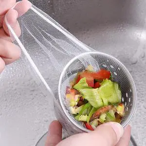 200 PCS Kitchen Disposable Sink Strainer Mesh Bag | Anti-Clogging Essentials Sink Filter Nets Drain Nets for Kitchen Sink All Drain Sinks Scalability 200 PCS Kitchen Disposable Sink Strainer Mesh Bag | Anti-Clogging Essentials Sink Filter Nets Drain Nets for Kitchen Sink All Drain Sinks Scalability