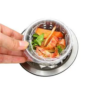 Sink Strainer Bags, 300 Count Disposable Kitchen Sink Drain Mesh Bags | Elastic Fine Net Filter, For Food Waste, Universal Fit for Most Sink Strainers Sink Strainer Bags, 300 Count Disposable Kitchen Sink Drain Mesh Bags | Elastic Fine Net Filter, For Food Waste, Universal Fit for Most Sink Strainers