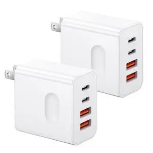 40W iPhone 17/16e/15 Fast Charging Block USBC Charger | 2Pack Apple Charger Block Plug USB C + USB A Charging Prot Type C Adapter for iPhone 17/17 Air/16/15 Pro/ProMax/14/13/12iPad 40W iPhone 17/16e/15 Fast Charging Block USBC Charger | 2Pack Apple Charger Block Plug USB C + USB A Charging Prot Type C Adapter for iPhone 17/17 Air/16/15 Pro/ProMax/14/13/12iPad