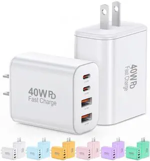 USB C Charger Block,40W USB C Charger Cube,2 Pack Type C Chargers Block,Fast Charging Plug Dual Port PD+QC Charging Cube for iPhone 17 16 15 14 13 12 11 Pro Max XS,iPad, Samsung Phone,Tablet USB C Charger Block,40W USB C Charger Cube,2 Pack Type C Chargers Block,Fast Charging Plug Dual Port PD+QC Charging Cube for iPhone 17 16 15 14 13 12 11 Pro Max XS,iPad, Samsung Phone,Tablet