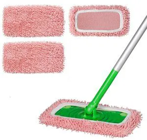 Reusable Microfiber Mop Pads for Swiffer Sweeper Mop, 6 Pack | Pink, Wet and Dry Flat mop Cover, 3 Pack Washable Mop Pads for Surface/Hardwood Floor Cleaning (Mop is Not Included) Reusable Microfiber Mop Pads for Swiffer Sweeper Mop, 6 Pack | Pink, Wet and Dry Flat mop Cover, 3 Pack Washable Mop Pads for Surface/Hardwood Floor Cleaning (Mop is Not Included)