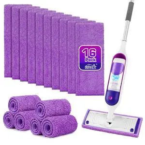 Microfiber Mop Pads 16 Pack for Swiffer PowerMop 13"-15" Washable | Dry & Wet Use, Machine Washable & Reusable, Effective Cleaning, Power Mop Pads Refills for Wood/Tile/Laminate/Marble Microfiber Mop Pads 16 Pack for Swiffer PowerMop 13"-15" Washable | Dry & Wet Use, Machine Washable & Reusable, Effective Cleaning, Power Mop Pads Refills for Wood/Tile/Laminate/Marble