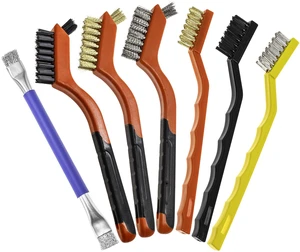 7PCS Wire Brush Set, Brass Steel Nylon Brush for Rust Paint Removal | Scratch Brushes for Cleaning Welding Slag, Paint and Dirt 7PCS Wire Brush Set, Brass Steel Nylon Brush for Rust Paint Removal | Scratch Brushes for Cleaning Welding Slag, Paint and Dirt