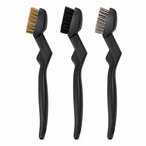 Duty Wire Brush Set, Small Wire Brushes for Cleaning Rust, Stainless Steel Brass Nylon Bristles, Thick Curved Handle Scratch Brushes for Metal, Grill, Automotive, Paint & Rust Removal Duty Wire Brush Set, Small Wire Brushes for Cleaning Rust, Stainless Steel Brass Nylon Bristles, Thick Curved Handle Scratch Brushes for Metal, Grill, Automotive, Paint & Rust Removal