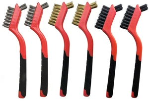 Wire Brushes Set for Cleaning Rust Removal in Holes, 6pcs Brass/Stainless Steel/Nylon Brushes Wire Brushes Set for Cleaning Rust Removal in Holes, 6pcs Brass/Stainless Steel/Nylon Brushes