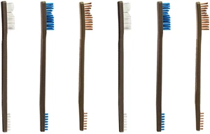 6 Pack All Purpose Brushes (Nylon/Blue Nylon/Bronze) 6 Pack All Purpose Brushes (Nylon/Blue Nylon/Bronze)