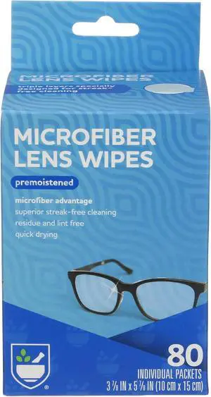 Rite Aid Soft Lens Cleaning Soft Wipes, Premoistened, Individually Wrapped Packets - 80 Count | Quick Drying, Anti-Streak Formula| Eyeglass Cleaning Wipes | Eye Glass Cleaner and Cloths | Lens Wipes Rite Aid Soft Lens Cleaning Soft Wipes, Premoistened, Individually Wrapped Packets - 80 Count | Quick Drying, Anti-Streak Formula| Eyeglass Cleaning Wipes | Eye Glass Cleaner and Cloths | Lens Wipes