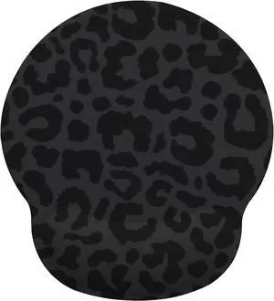 Black Leopard Mouse Pad with Gel Wrist Support, Smooth Surface Ergonomic Mouse pad, Non-Slip Pain Relief Desk Mat for Gaming, Work & Office Desktop Black Leopard Mouse Pad with Gel Wrist Support, Smooth Surface Ergonomic Mouse pad, Non-Slip Pain Relief Desk Mat for Gaming, Work & Office Desktop