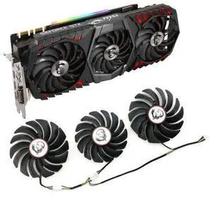 GPU cooling fan for MSI GTX1080ti GAMING TRIO Replacement GPU cooling fan for MSI GTX1080ti GAMING TRIO Replacement
