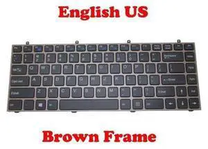 English Keyboard For CLEVO W230ST MP-12R73US-430 6-80-W5470-010-1 Brown Frame English Keyboard For CLEVO W230ST MP-12R73US-430 6-80-W5470-010-1 Brown Frame