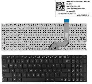 Keyboard for ASUS X542 X542B BLACK Without FRAME WIN8 US Keyboard for ASUS X542 X542B BLACK Without FRAME WIN8 US