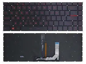 US Keyboard for MSI GS65VR GF63 MS-16R1 R3 16Q1 PS63 P65 GF63 8RC Red Backlit US Keyboard for MSI GS65VR GF63 MS-16R1 R3 16Q1 PS63 P65 GF63 8RC Red Backlit