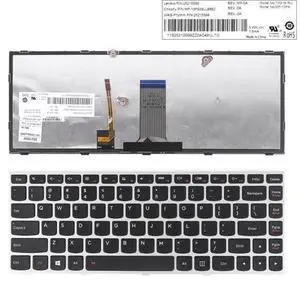 Keyboard for LENOVO G40-70 Flex 2 14 Silver FRAME BLACK(Backlit Win8 US) Keyboard for LENOVO G40-70 Flex 2 14 Silver FRAME BLACK(Backlit Win8 US)