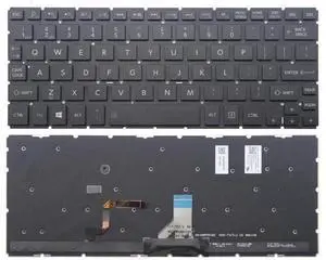 US Keyboard for Toshiba Satellite P25W-C P25W-C2300 0KN0-DV1US13 NSK-TW7BU US Keyboard for Toshiba Satellite P25W-C P25W-C2300 0KN0-DV1US13 NSK-TW7BU