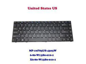 Keyboard For CLEVO W130EV MP-10F83US-4303W 6-80-W13S0-010-1 English US No Frame Keyboard For CLEVO W130EV MP-10F83US-4303W 6-80-W13S0-010-1 English US No Frame