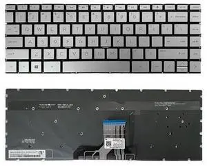 US Silver Backlit Keyboard for HP Envy 13-AQ 13T-AQ000 13-AQ0005NR 13-AQ0007CA US Silver Backlit Keyboard for HP Envy 13-AQ 13T-AQ000 13-AQ0005NR 13-AQ0007CA