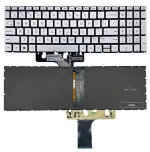 US Silver Backlit Keyboard for HP 17-CP 17Z-CP000 17-CP000117-CP0007CA US Silver Backlit Keyboard for HP 17-CP 17Z-CP000 17-CP000117-CP0007CA