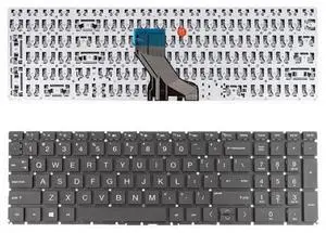 US Keyboard for HP Pavilion 15 DA 250 255 G7 Gen7 BLACK Without backlit US Keyboard for HP Pavilion 15 DA 250 255 G7 Gen7 BLACK Without backlit