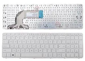 US Keyboard for HP Pavilion 15-e 15-n 250 G3 255 G3 256 G3 WHITE NB008-B1 US Keyboard for HP Pavilion 15-e 15-n 250 G3 255 G3 256 G3 WHITE NB008-B1