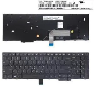 US Keyboard for Thinkpad E555 E550 BLACK FRAME BLACK(Without Point stick US Keyboard for Thinkpad E555 E550 BLACK FRAME BLACK(Without Point stick