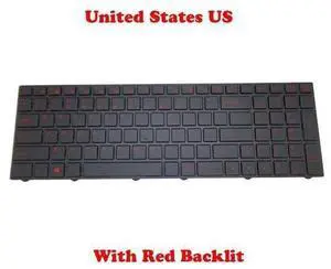 Backlit Keyboard For CLEVO N250 CVM15F23USJ4301 6-80-N2500-011-1H English US Red Backlit Keyboard For CLEVO N250 CVM15F23USJ4301 6-80-N2500-011-1H English US Red
