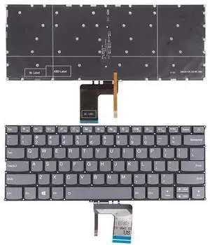 US Keyboard For Lenovo Ideapad 320 13 320S 13IKB Gray color Backlit Without Frame US Keyboard For Lenovo Ideapad 320 13 320S 13IKB Gray color Backlit Without Frame