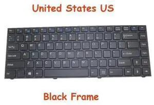 Keyboard For CLEVO W940SU MP-12R73US-4302 6-80-W9400-011-1 English Black Frame Keyboard For CLEVO W940SU MP-12R73US-4302 6-80-W9400-011-1 English Black Frame