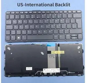 US-international Backlit Keyboard For HP Pro X2 612 G1 eries US-international Backlit Keyboard For HP Pro X2 612 G1 eries